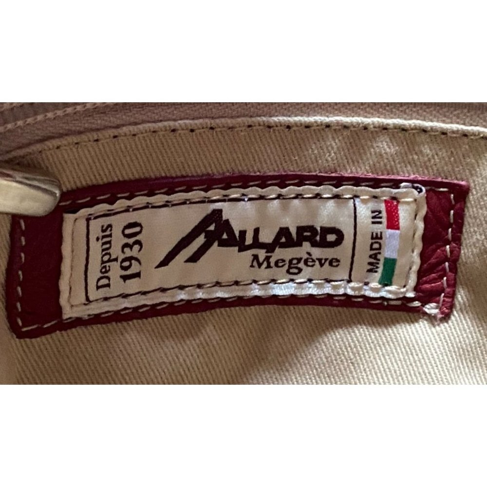 Allard Megeve Like New Made in Italy Carmine Red Bucket Style Leather Bag - Picture 9 of 16